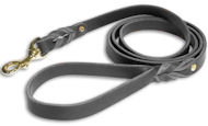 Sharpei Leather Dog Leash Double Braided 3/4 Inch Sharpei Leather Dog Leash Double Braided 3/4 Inch