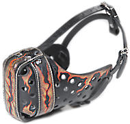 Handpainted/Handmade excluviely leather Muzzle"Dondi"Plus-FLAMES Handpainted/Handmade excluviely leather Muzzle"Dondi"Plus-FLAMES