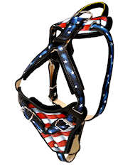 Shar Pei Handpainted Leather Dog Harness dog harness usa harness Shar Pei Handpainted Leather Dog Harness dog harness usa harness