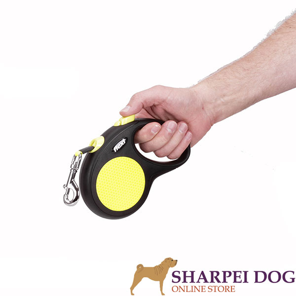 Retractable Leash with Durable Comfortable Chrome Plated Snap
