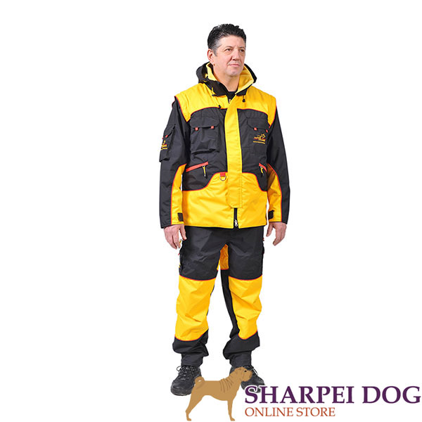 Protection Dog Training Suit of Water Resistant Membrane Material