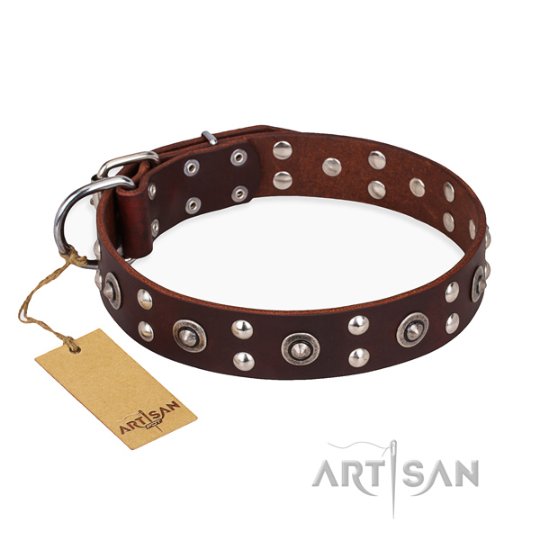 Basic training amazing dog collar with strong traditional buckle
