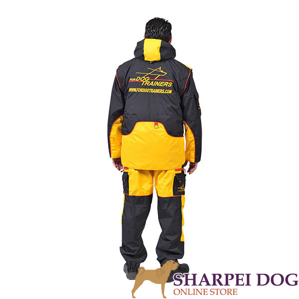 Membrane Fabric Dog Training Suit with Several Pockets